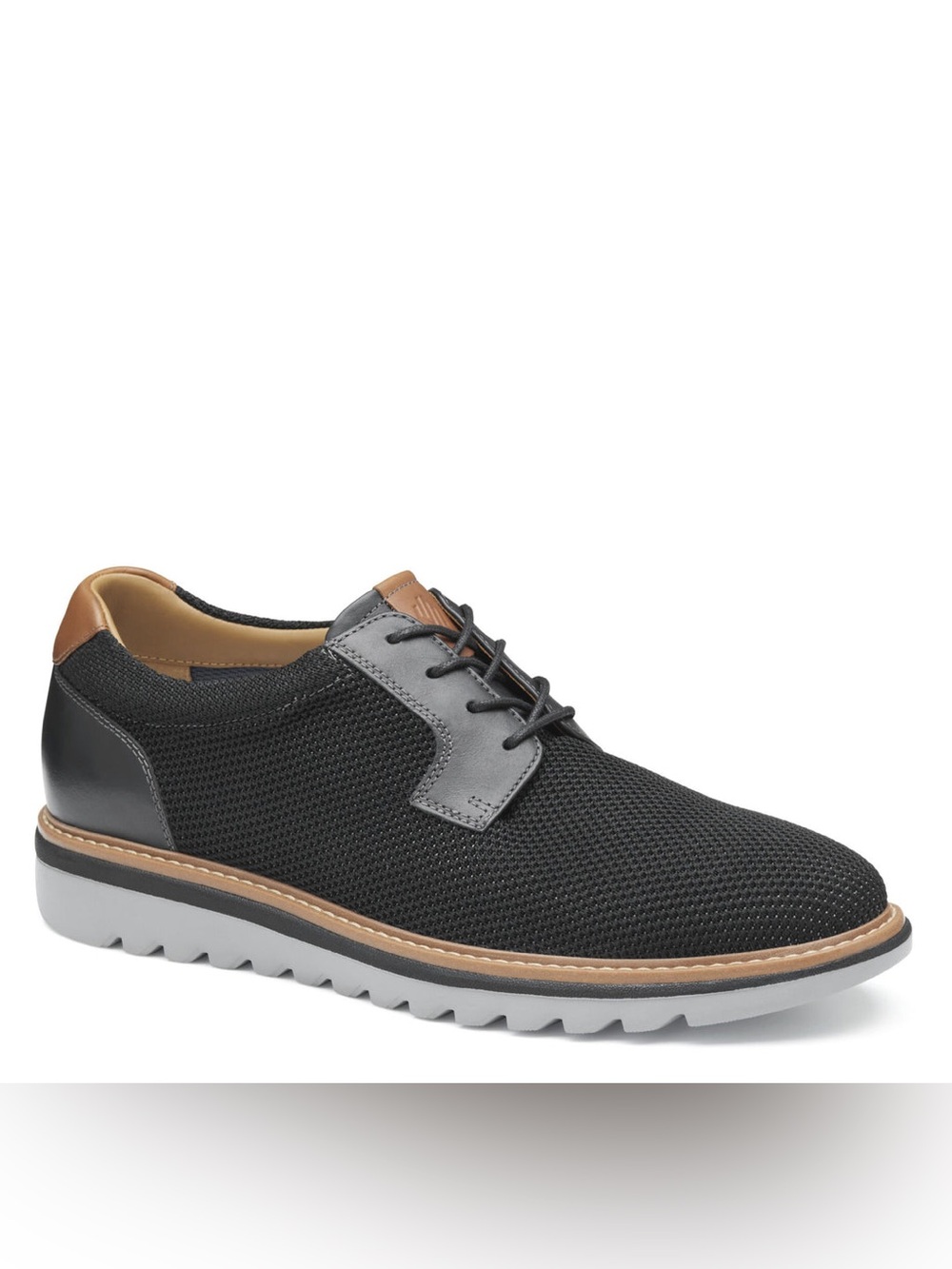 Johnson & Murphy Algood Knit Plain Toe Casual Lace-Up Shoe